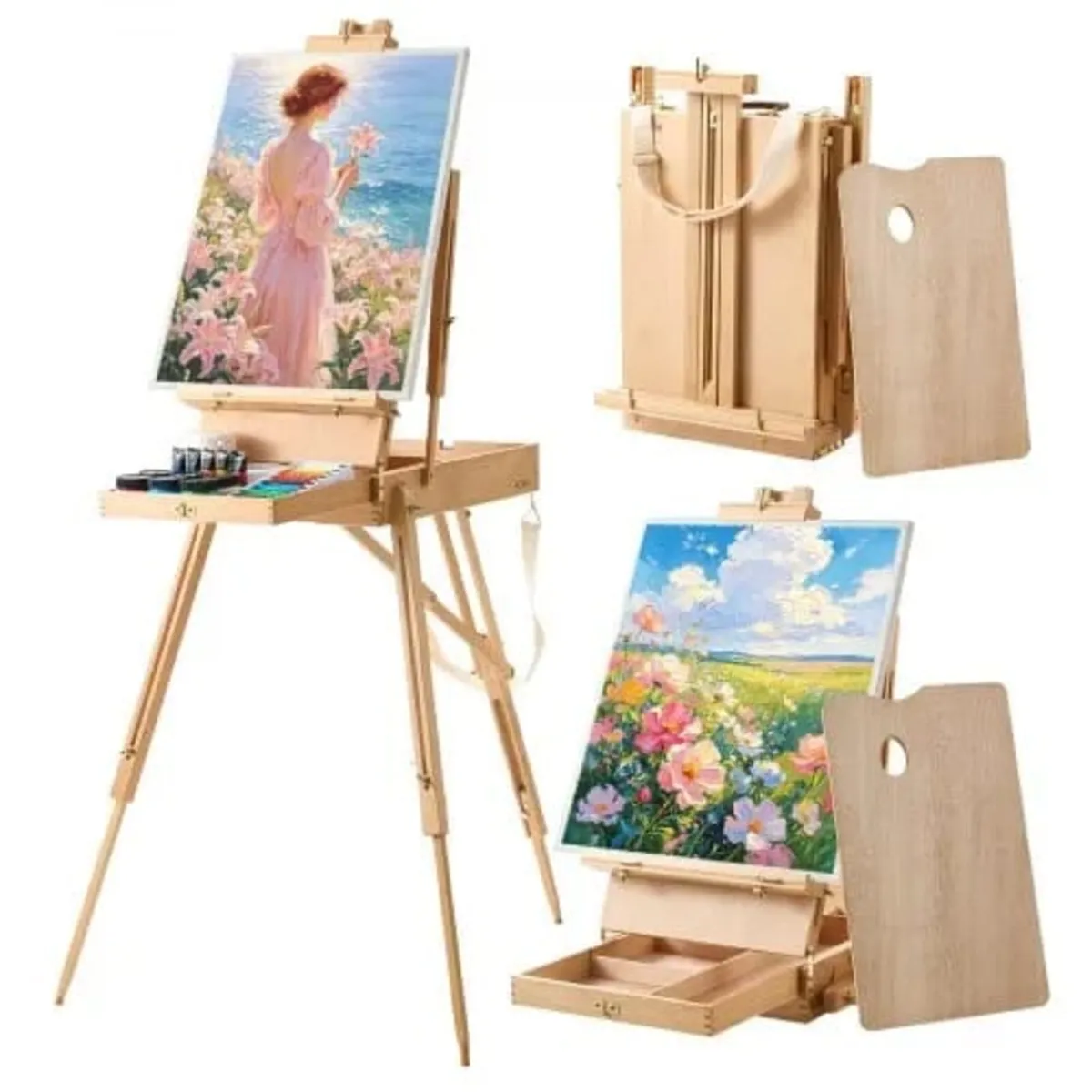 French Easel with Legs Foldable and Portable Sketc - Image 1