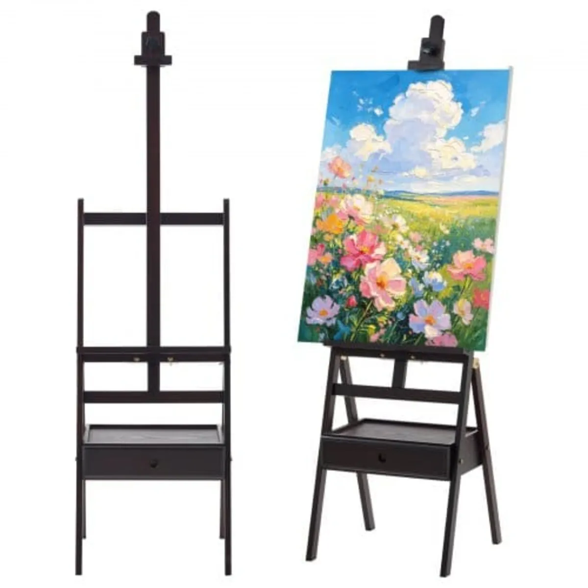 Studio H-Frame Easel Holds Canvas to 910 mm Beech - Image 1