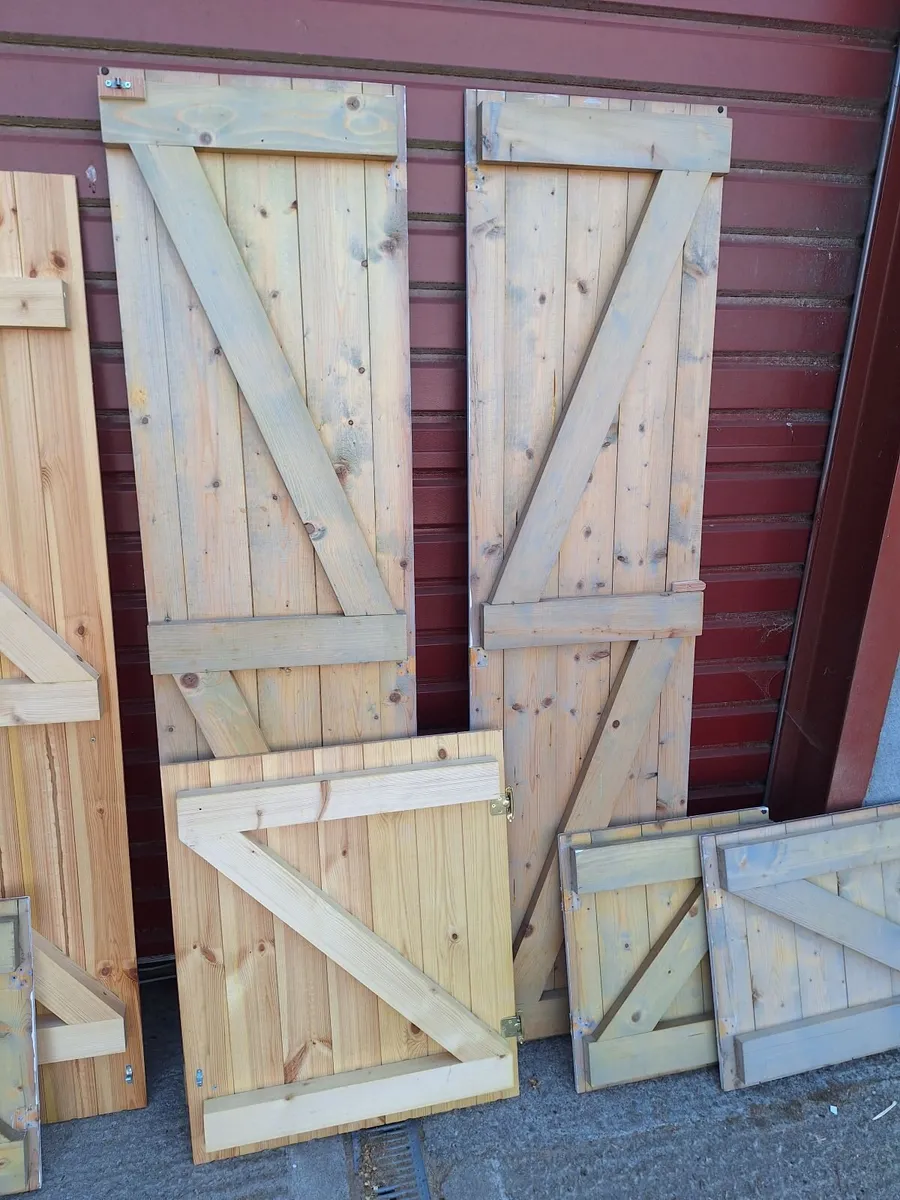 Pine sheeted Doors - Image 1