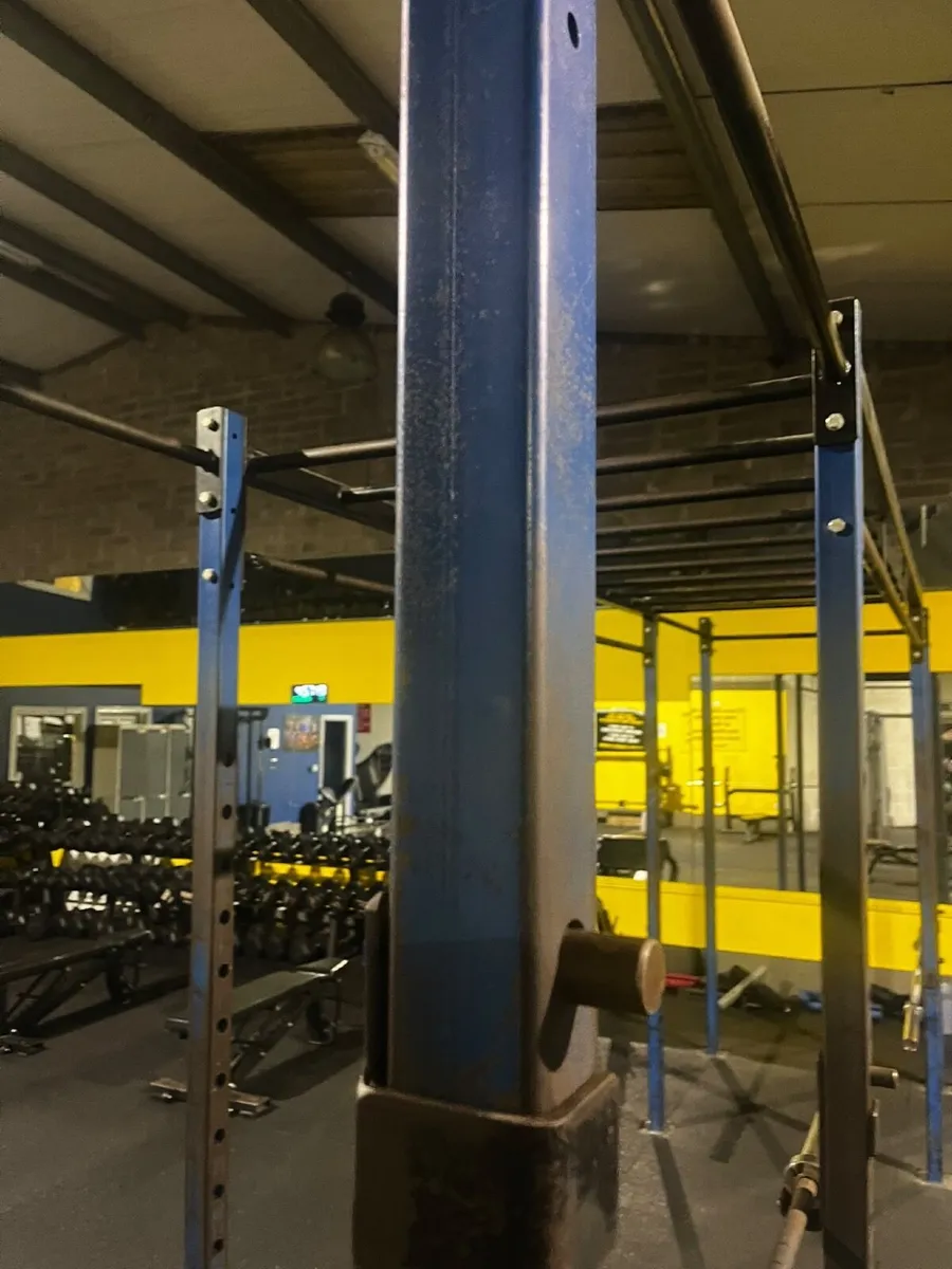 Gym rig/squat rack with monkey bars - Image 1