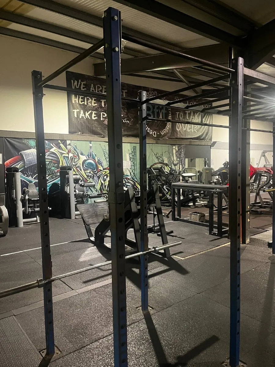 Gym rig/squat rack with monkey bars - Image 3