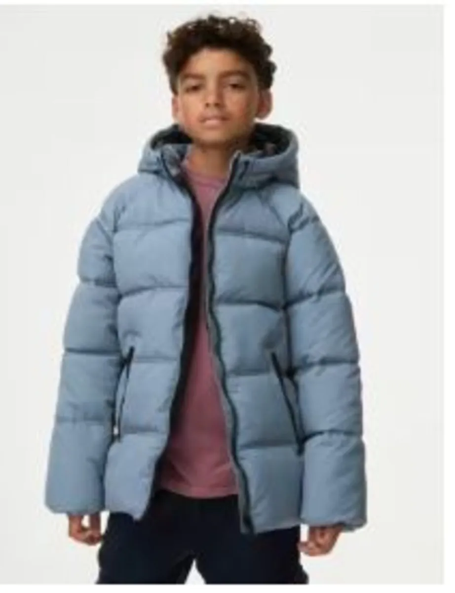Marks & Spencer Kids' Blue and Grey Coat
