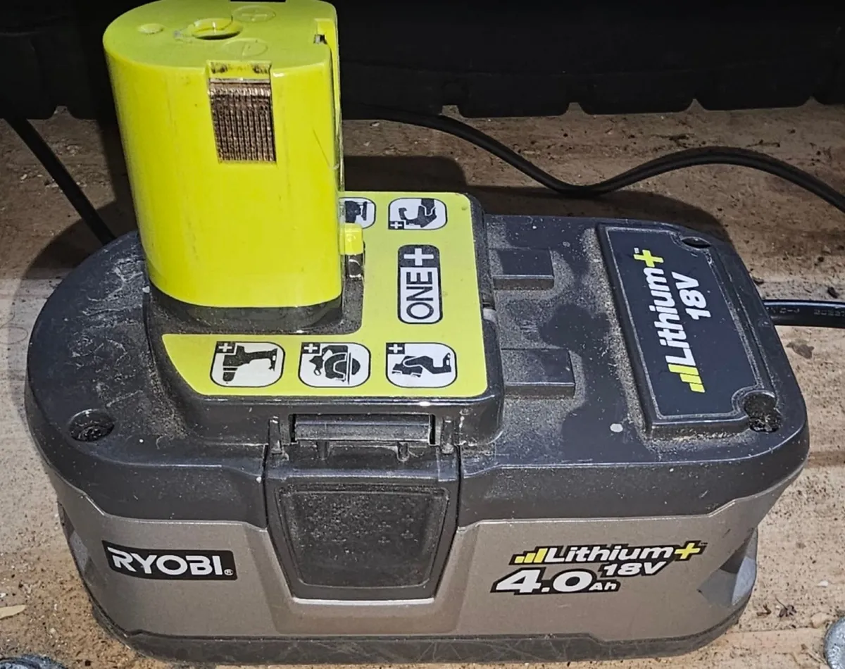 Ryobi Batteries and Charger - Image 2