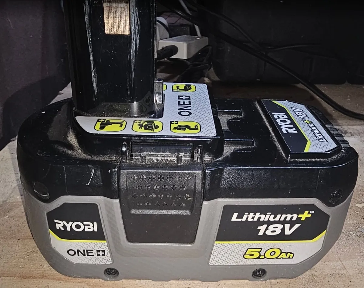Ryobi Batteries and Charger - Image 3