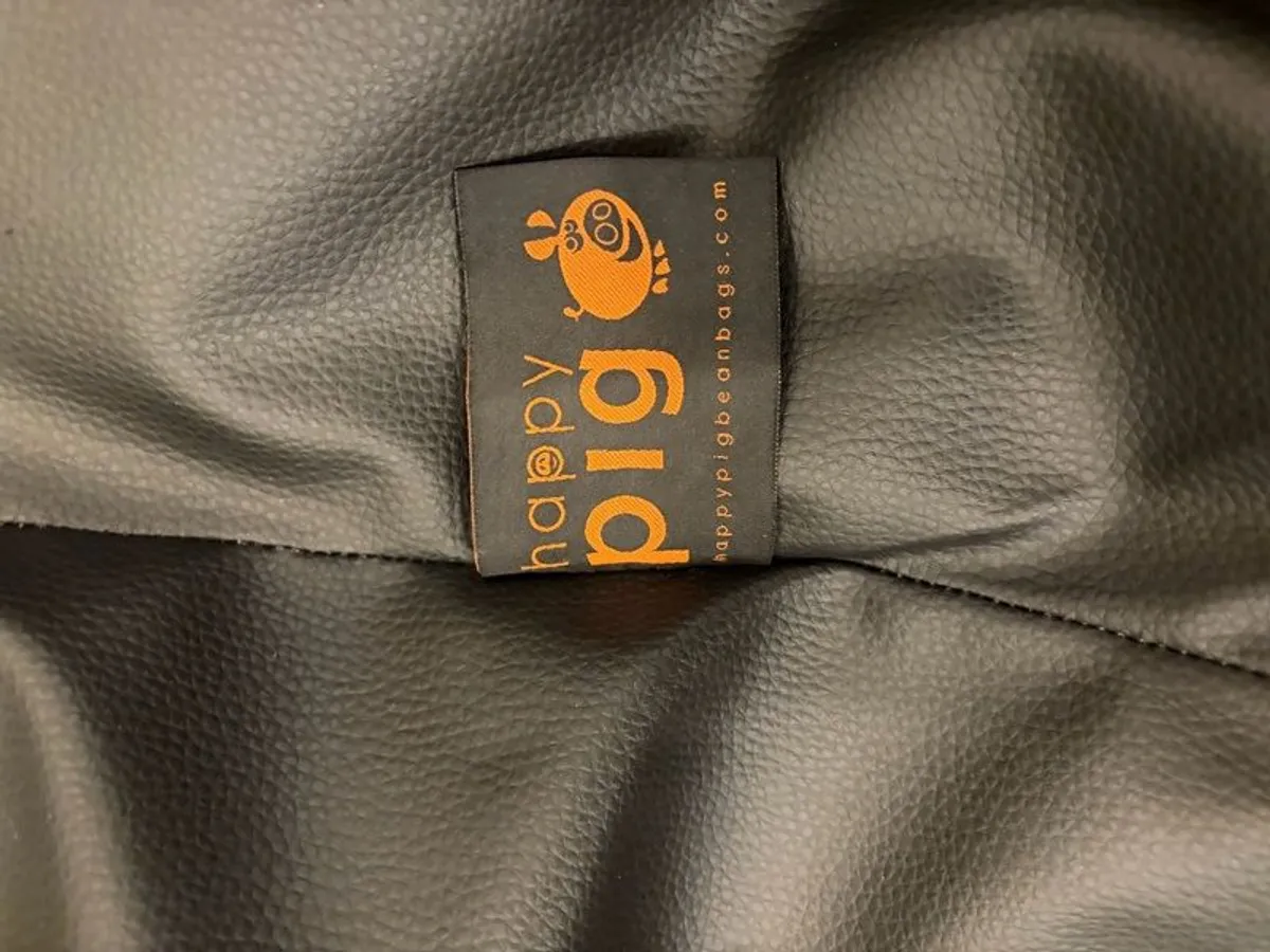 "Happy Pig" Bean Bag lounging chair - Image 4