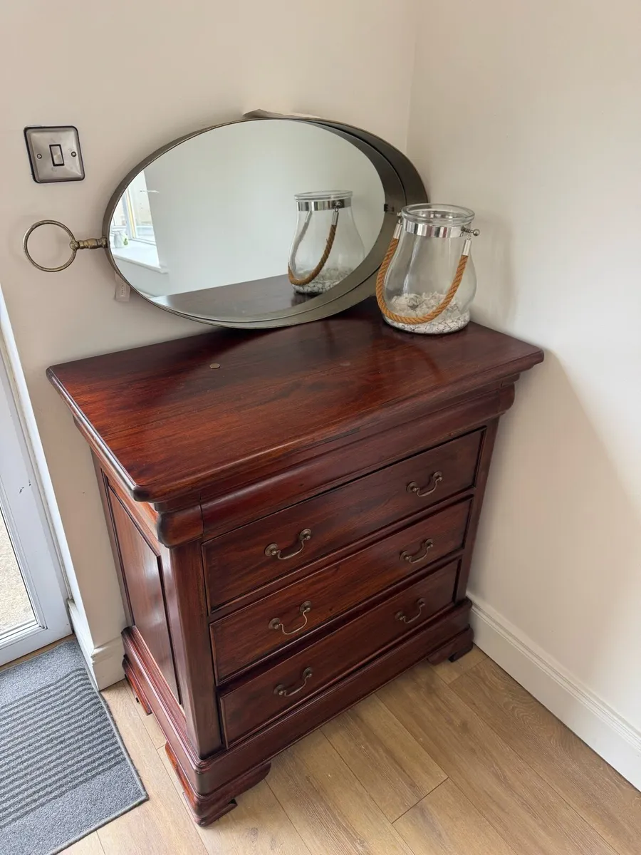 Brown mahagony chest of drawers - Image 4