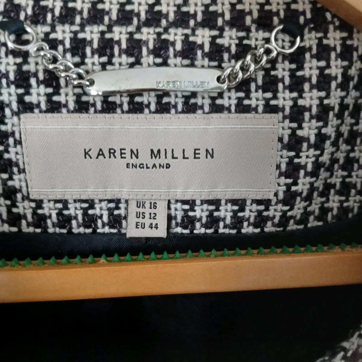 Karen Millen Tweed Houndstooth Blazer - Image 2