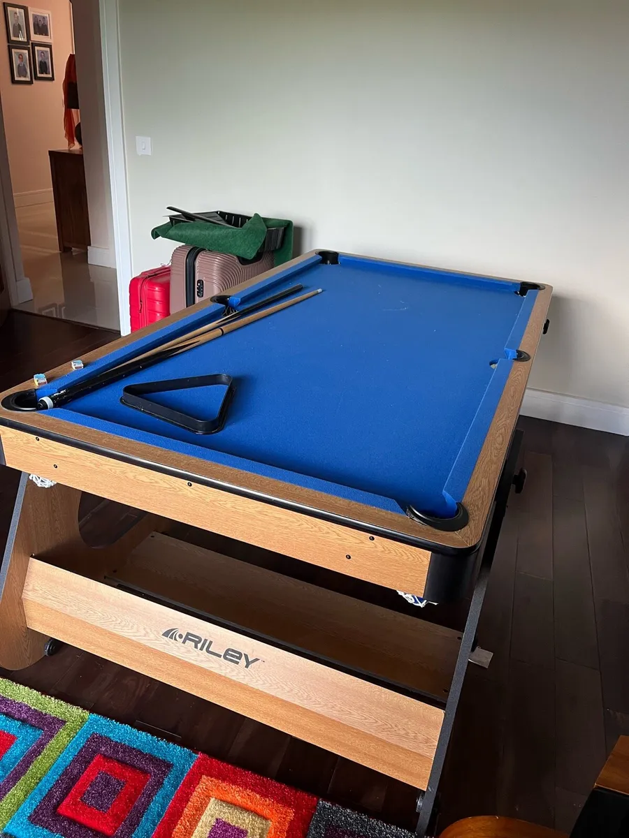Riley pool table and dartboard - Image 1