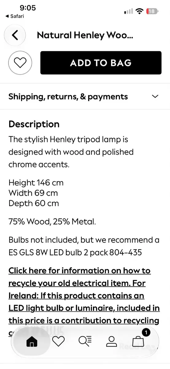 Tripod Lamp - Image 3