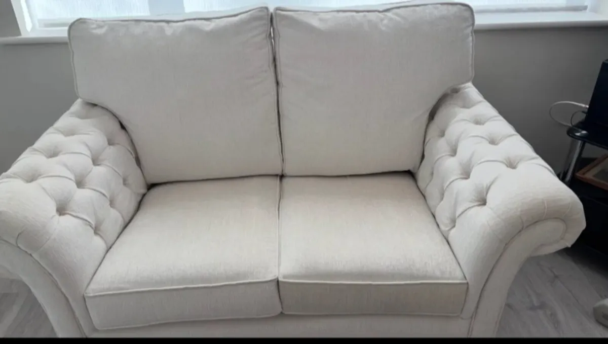 2 Seater Custom made Cream Sofa - Image 4