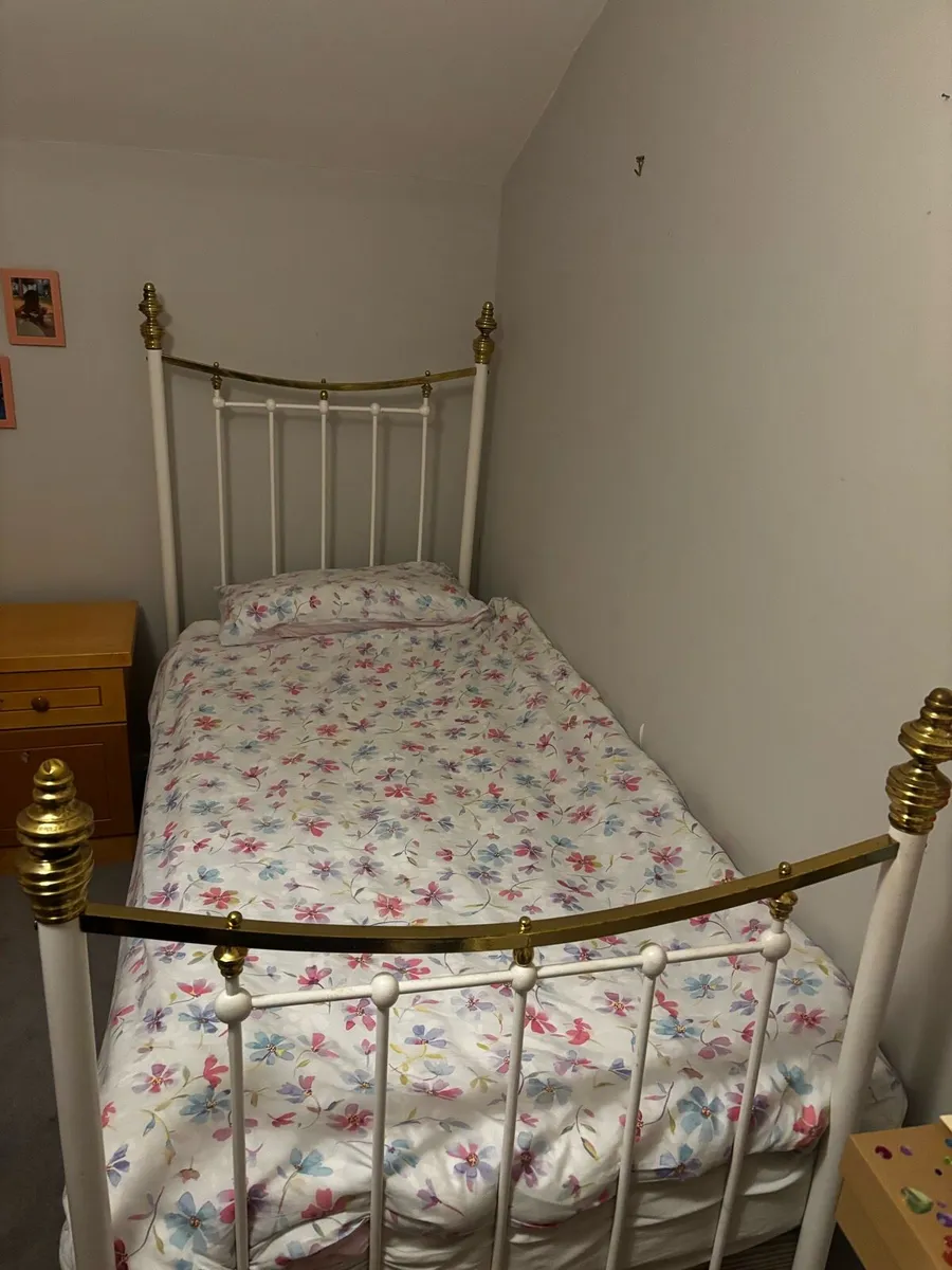 2 Single Victorian iron beds - Image 2