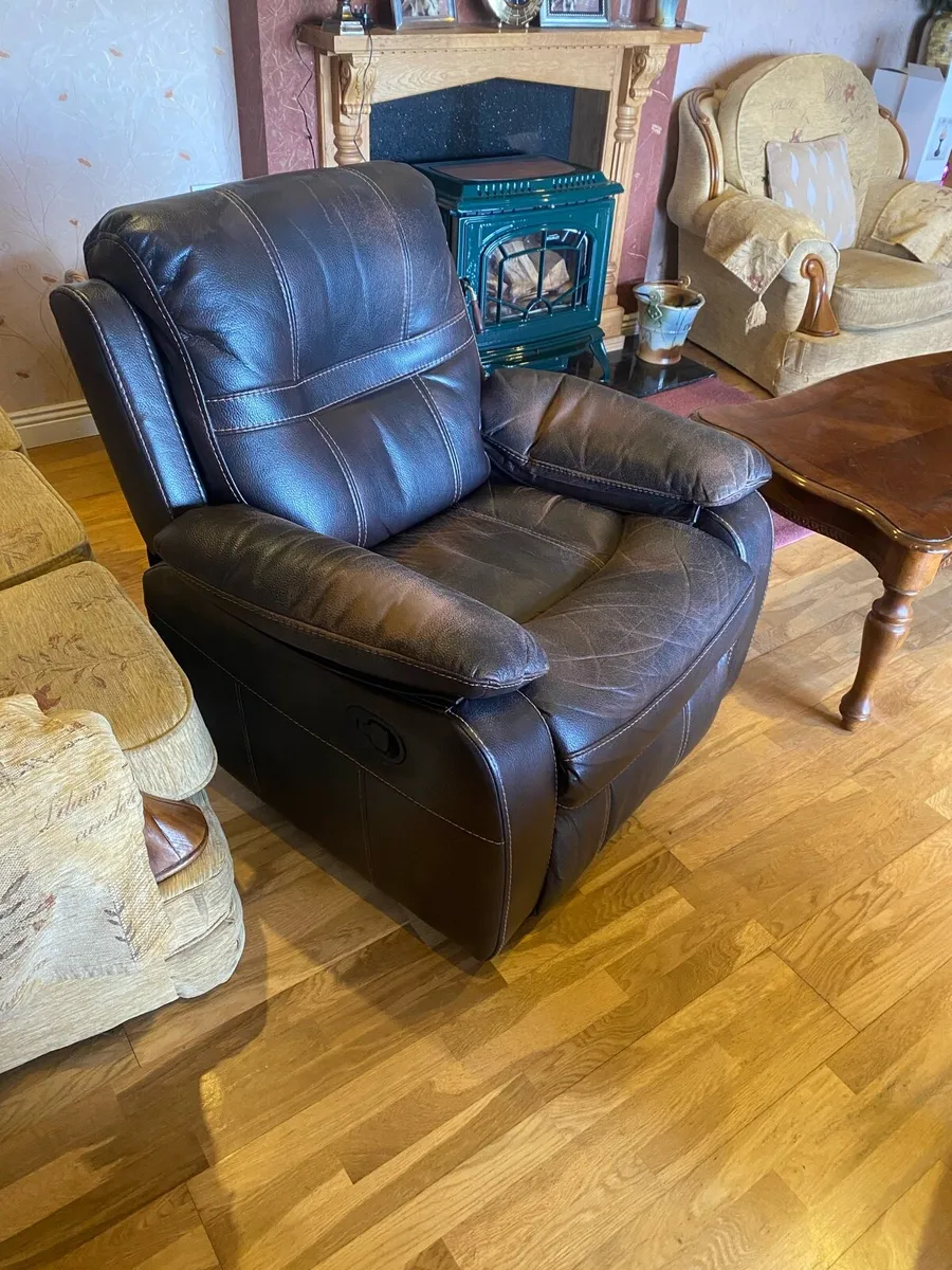 Leather arm chair - Image 2