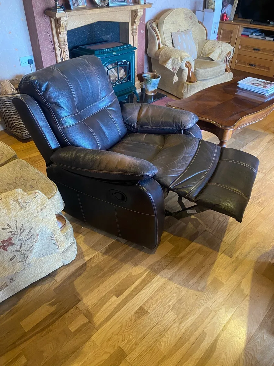 Leather arm chair - Image 3