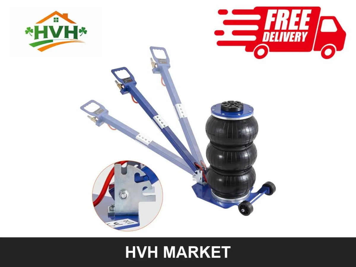 3 Tonne Triple-Bag Air Jack, 450mm Lift - Image 1