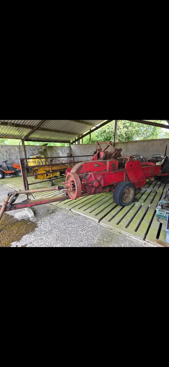 Ztr 165 drum mower and massey ferguson 703 baler - Image 2
