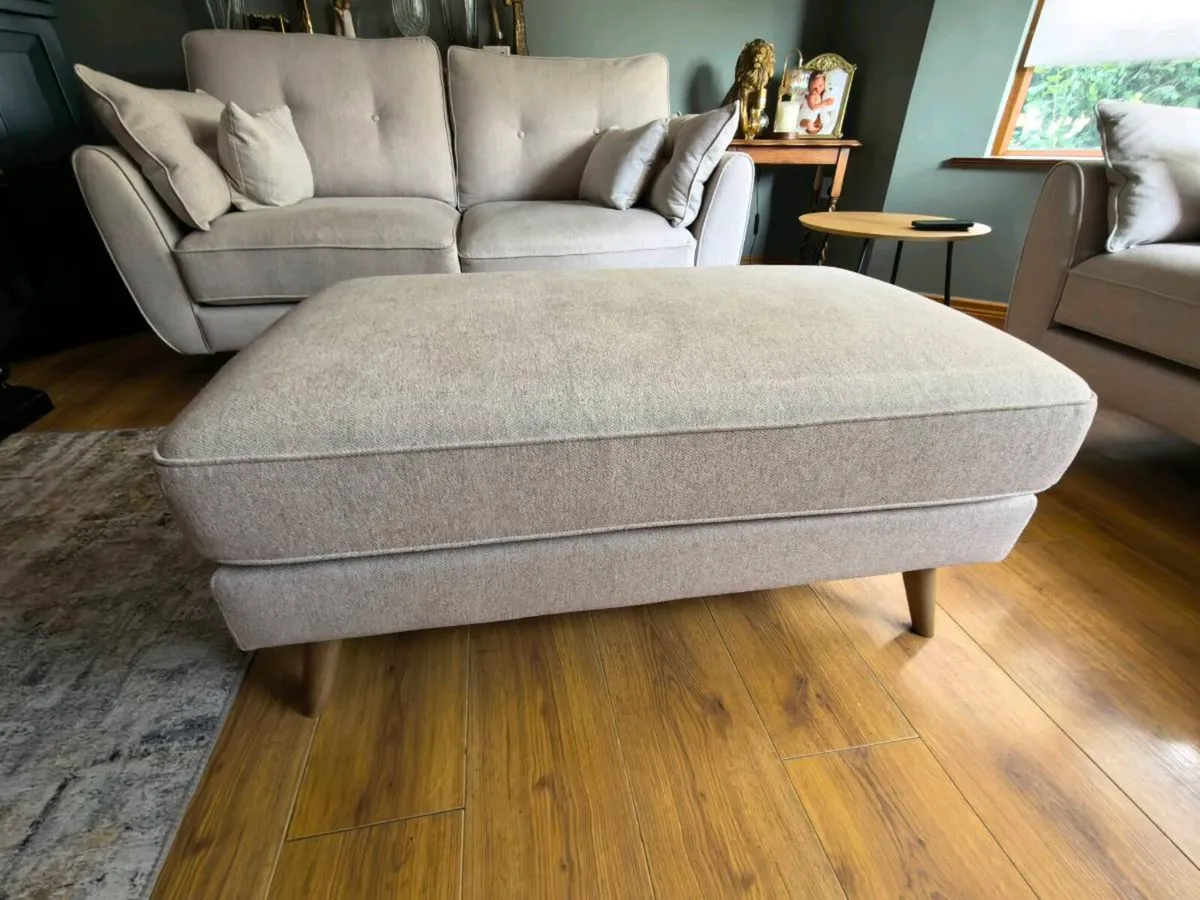 2 x 2 seater couches and poof - Image 4