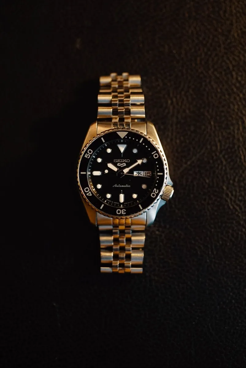 JDM Seiko 5 Sports 38mm Black Ref. SBSA225 - Image 1