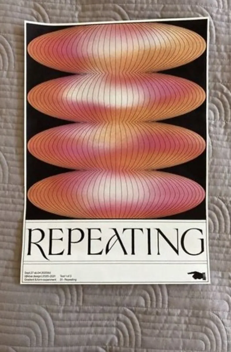 Repeating - Cool Print - Unframed - Image 1