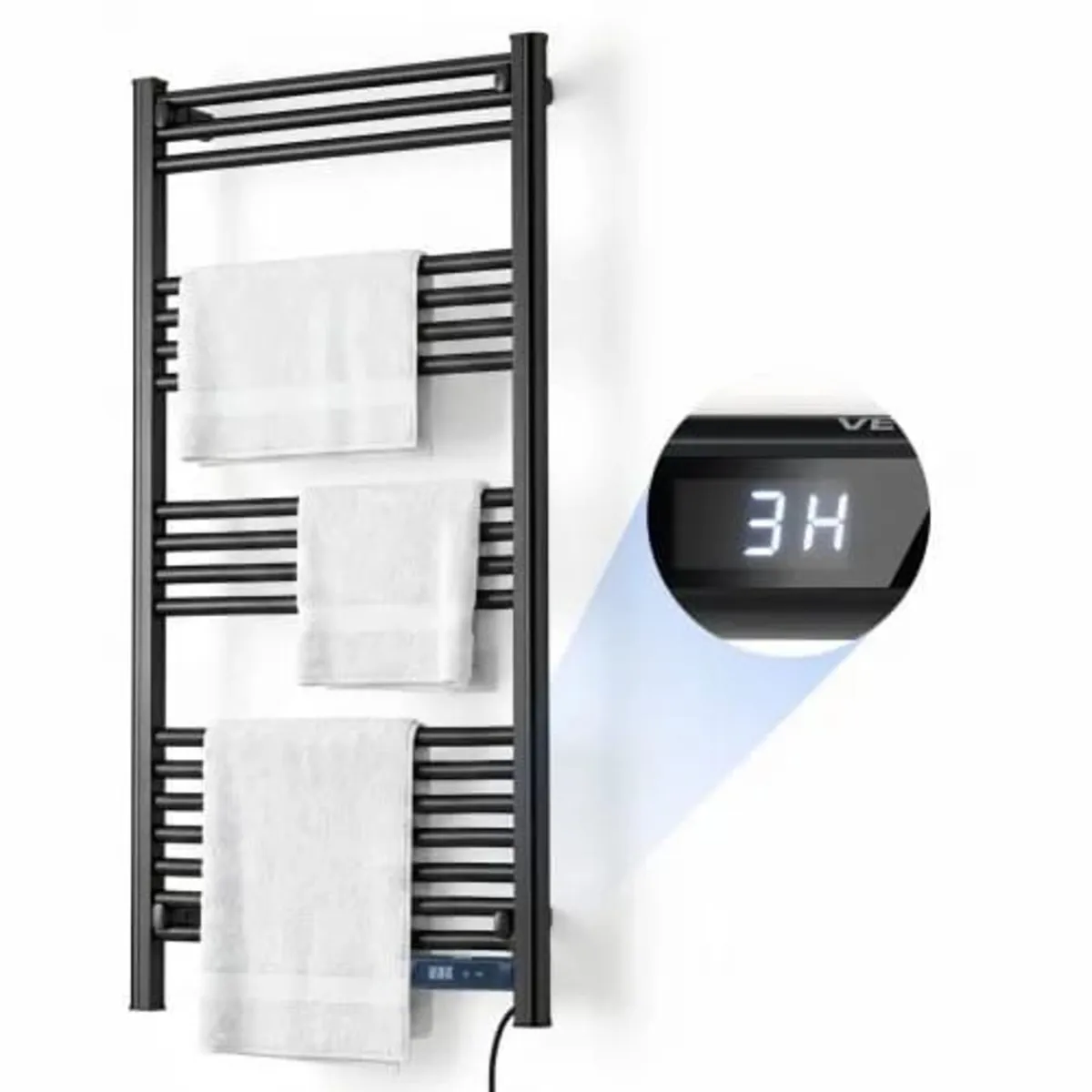 Heated Towel Warmer Rack for Bathroom Electric Wal - Image 1