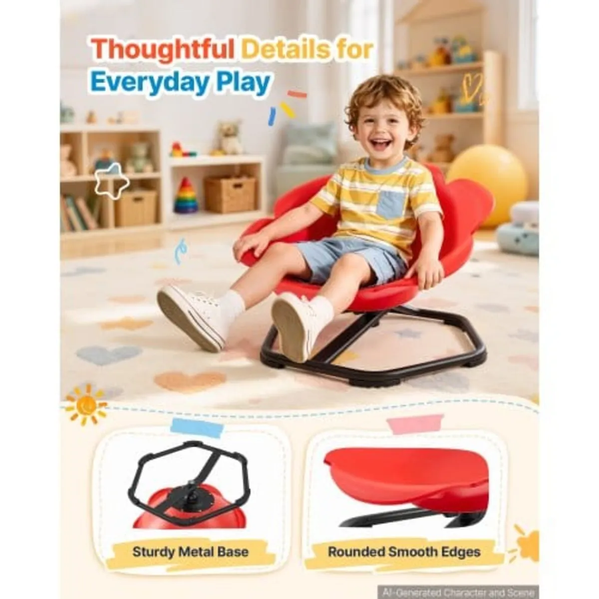 Spinning Chair for Autistic Kids Ages 3-12 Autism - Image 2