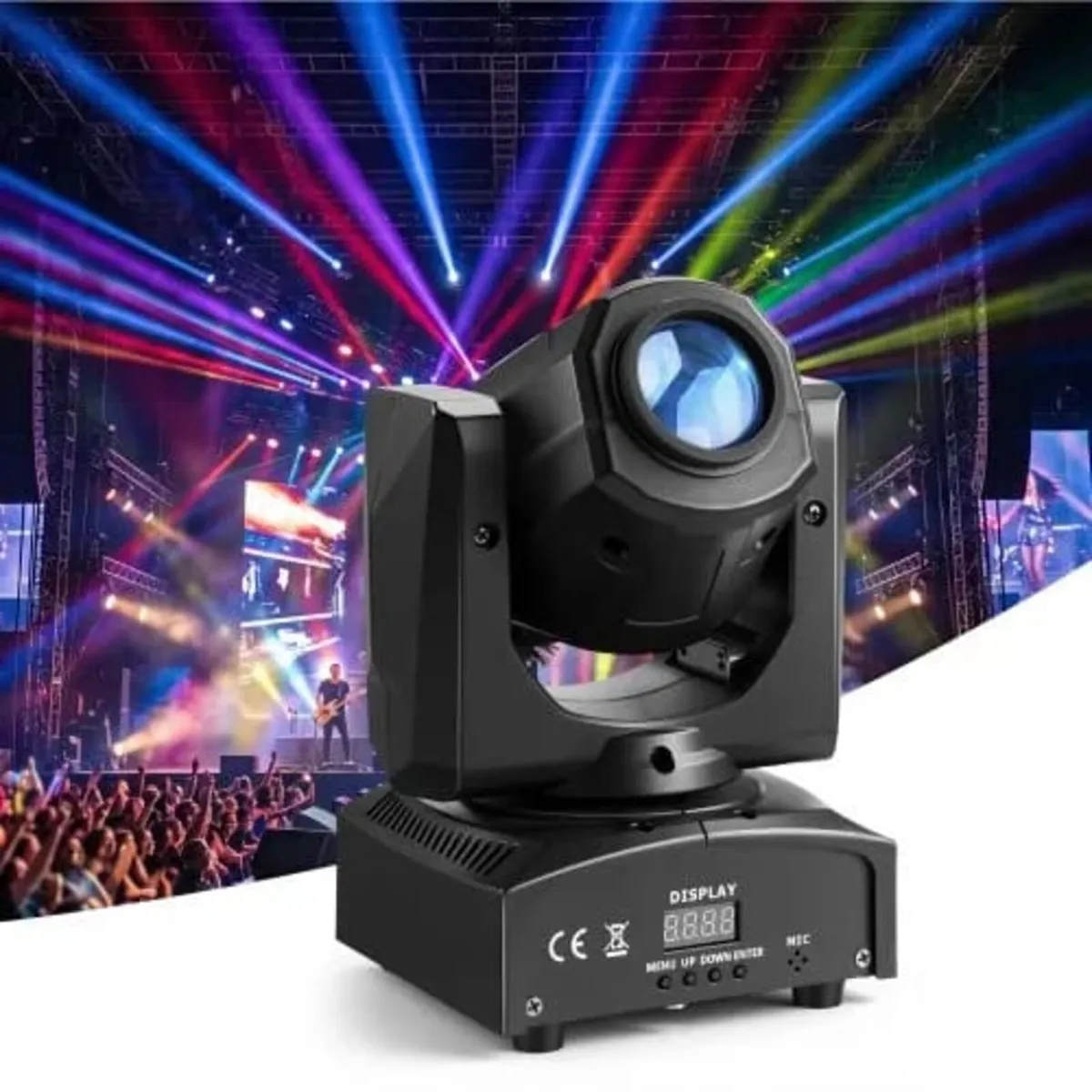 LED Moving Head Lights, 30W RGB Stage Lights DJ Li - Image 1