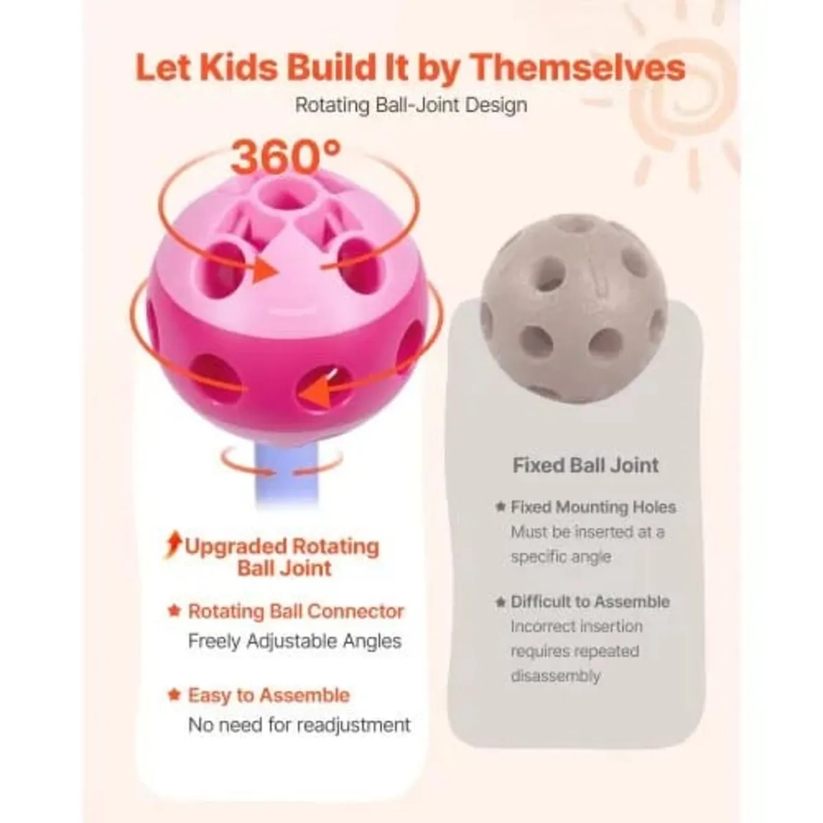 Fort Building Kit for Kids, 225 PCS Creative STEM - Image 3