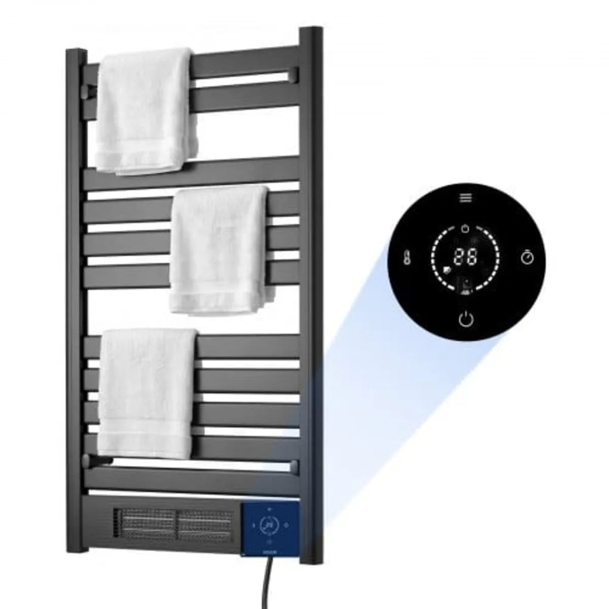Heated Towel Warmer Rack for Bathroom Electric Wal - Image 1
