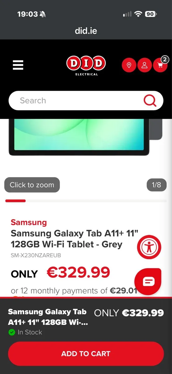 Galaxy Tab A11+ 4 months old have receipt - Image 2