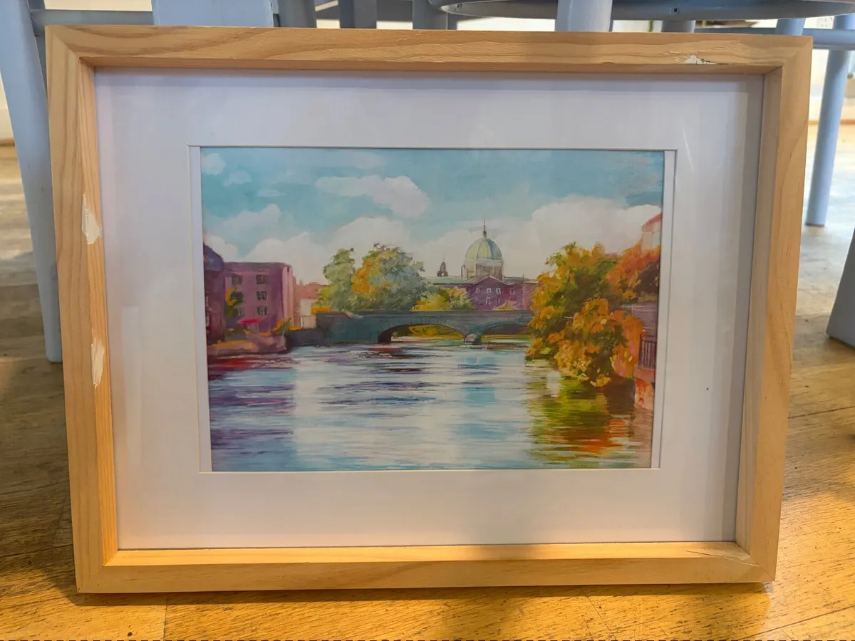 Framed Painting by a Local Artist – Galway Scene - Image 1