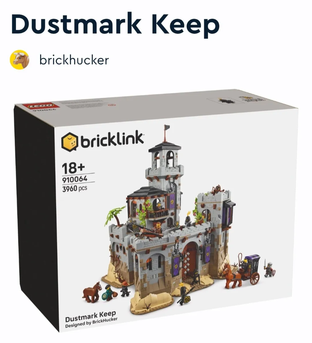 Lego bricklink dustmark keep - Image 1