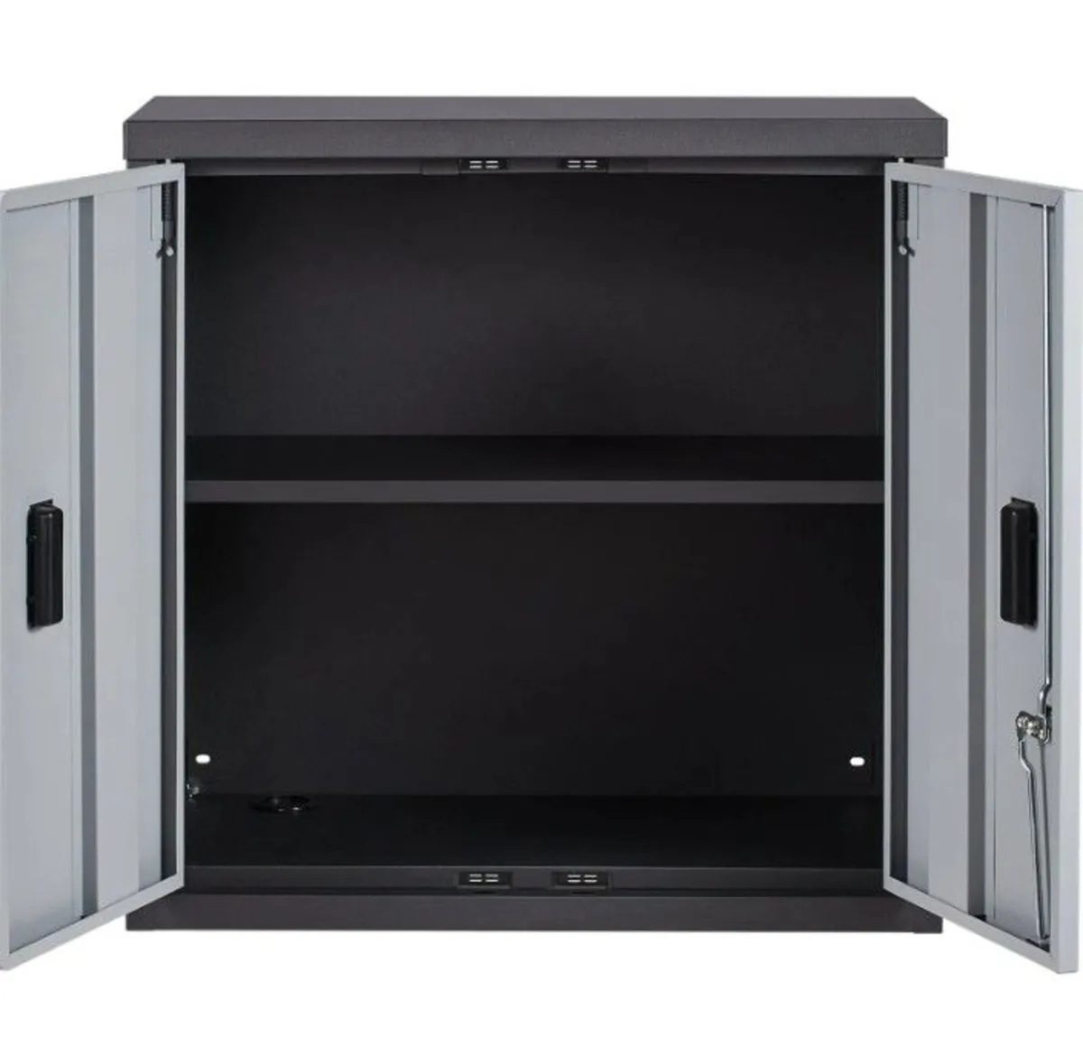 Wall Mounted Garage Storage Cabinet Lockable Metal - Image 2