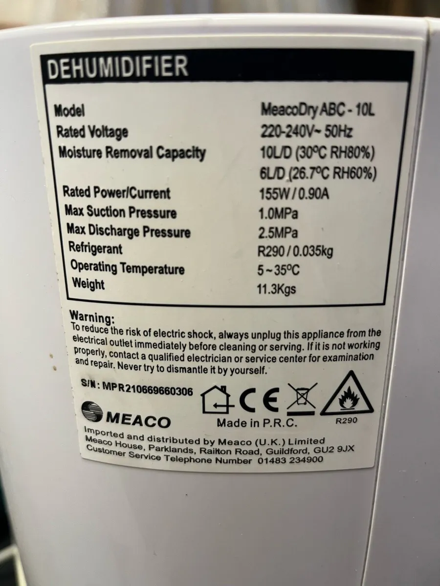 meaco dehumidifier - Image 4