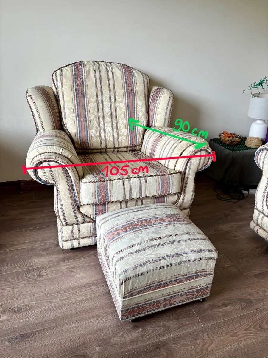 Two-Seater Sofa + Armchair - Image 4
