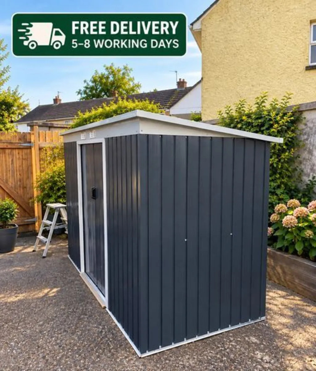 9ft x 4ft Metal Garden Storage Shed Tool House - Image 1