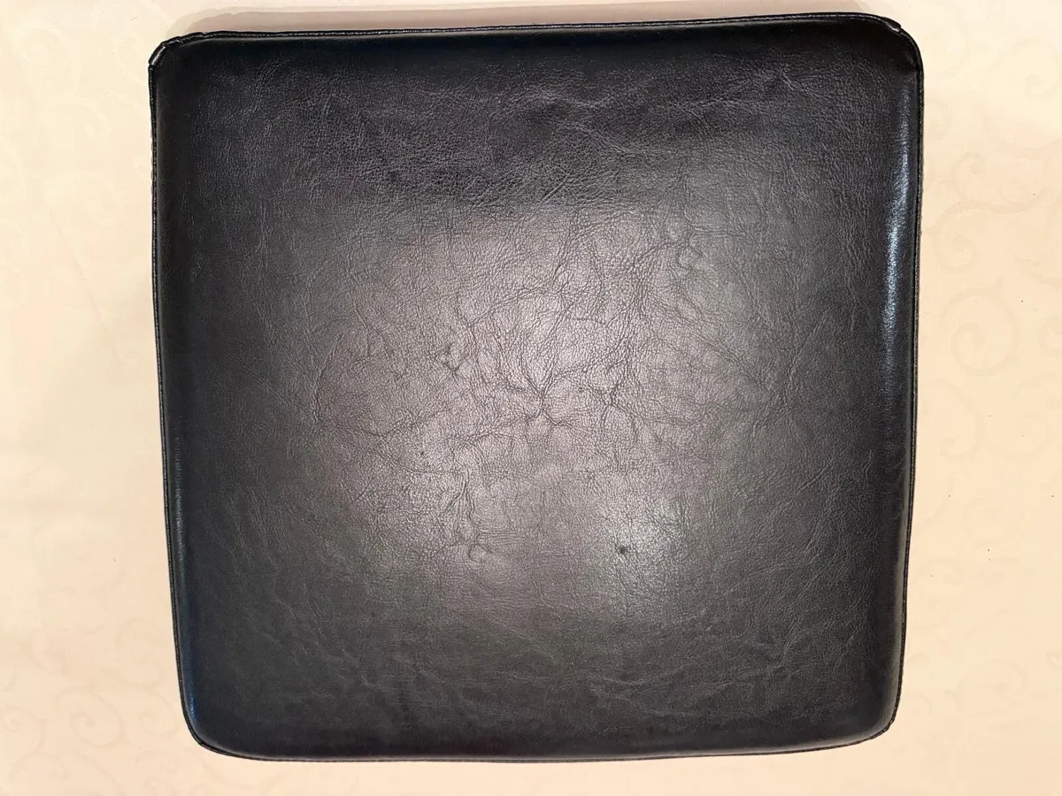 Black Padded Chair Seat Pads - Image 1