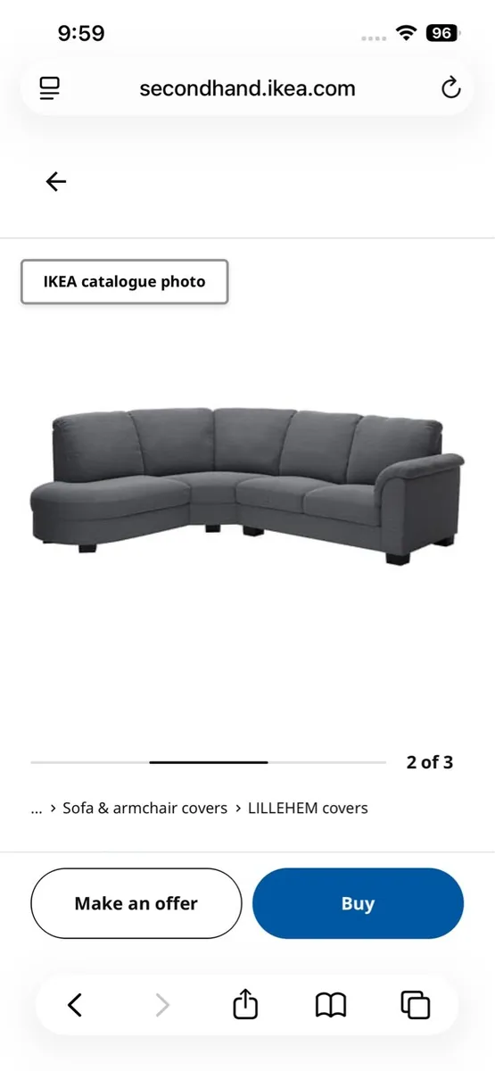 Ikea Tidafors corner sofa - Image 2