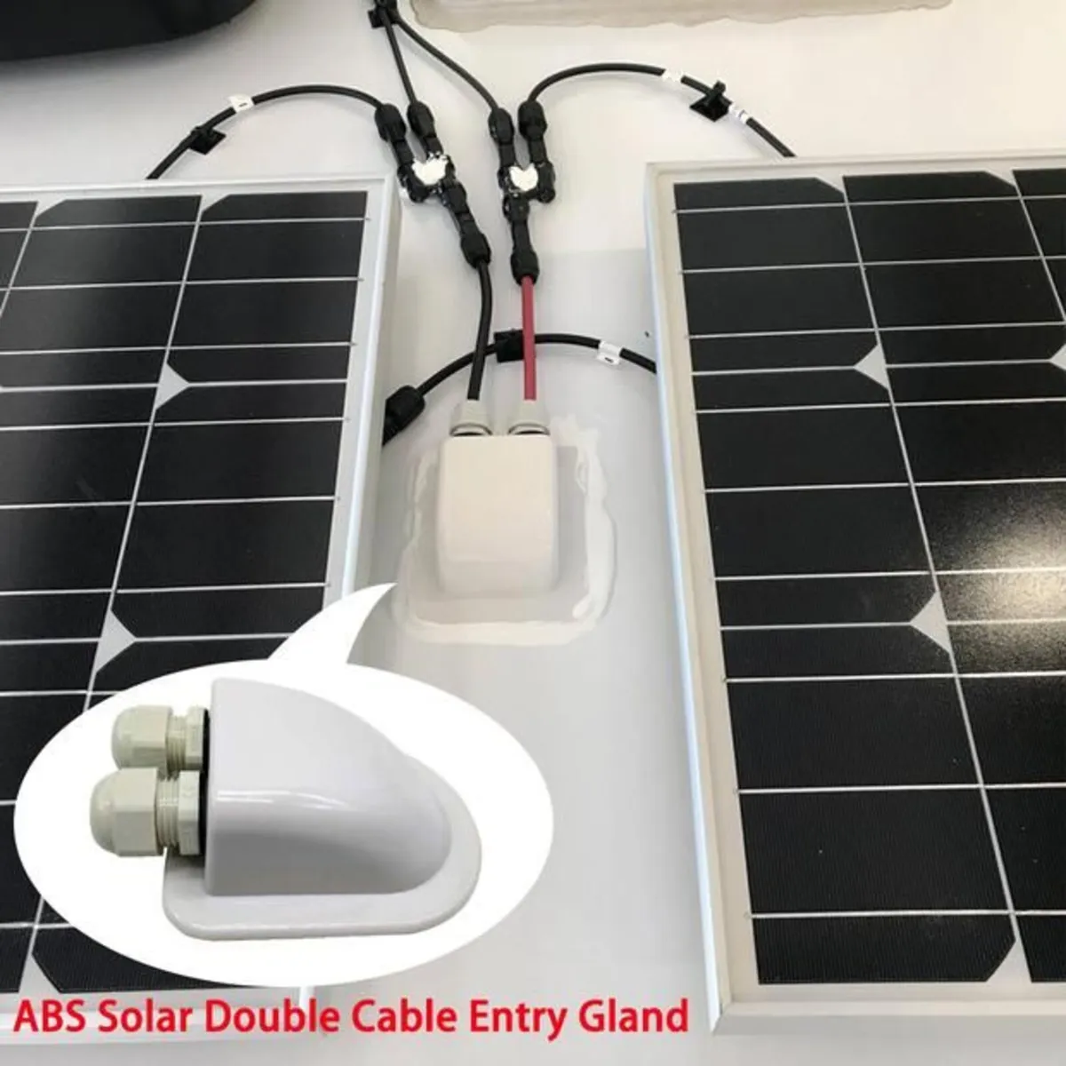 Solar cable entry gland for Camper or Boat - Image 1