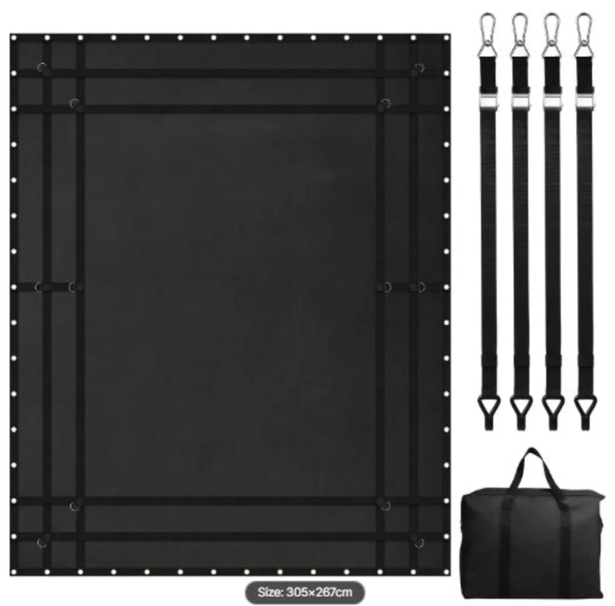 Cargo Net, 120 in x 105 in,Heavy Duty Truck Cargo - Image 1