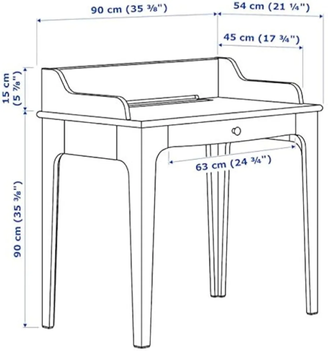 Desk and mirror - Image 3