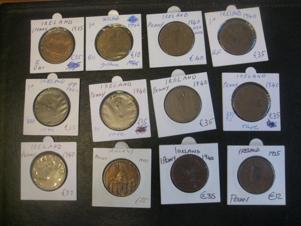 Irish Pennies - 1930s/40's - Various Prices - Image 1