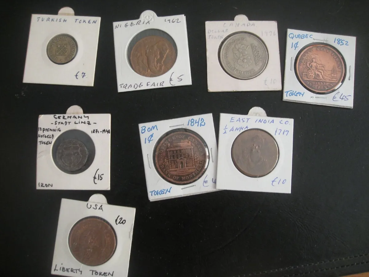World Token Coins - Various Prices - Image 1