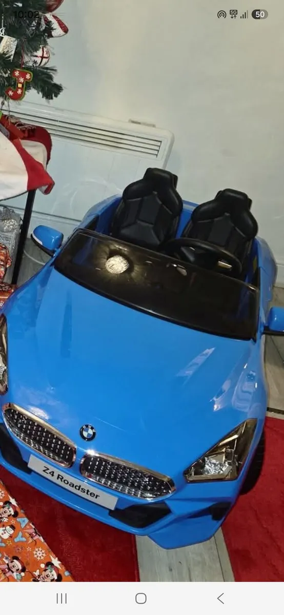 Kids ride on BMW