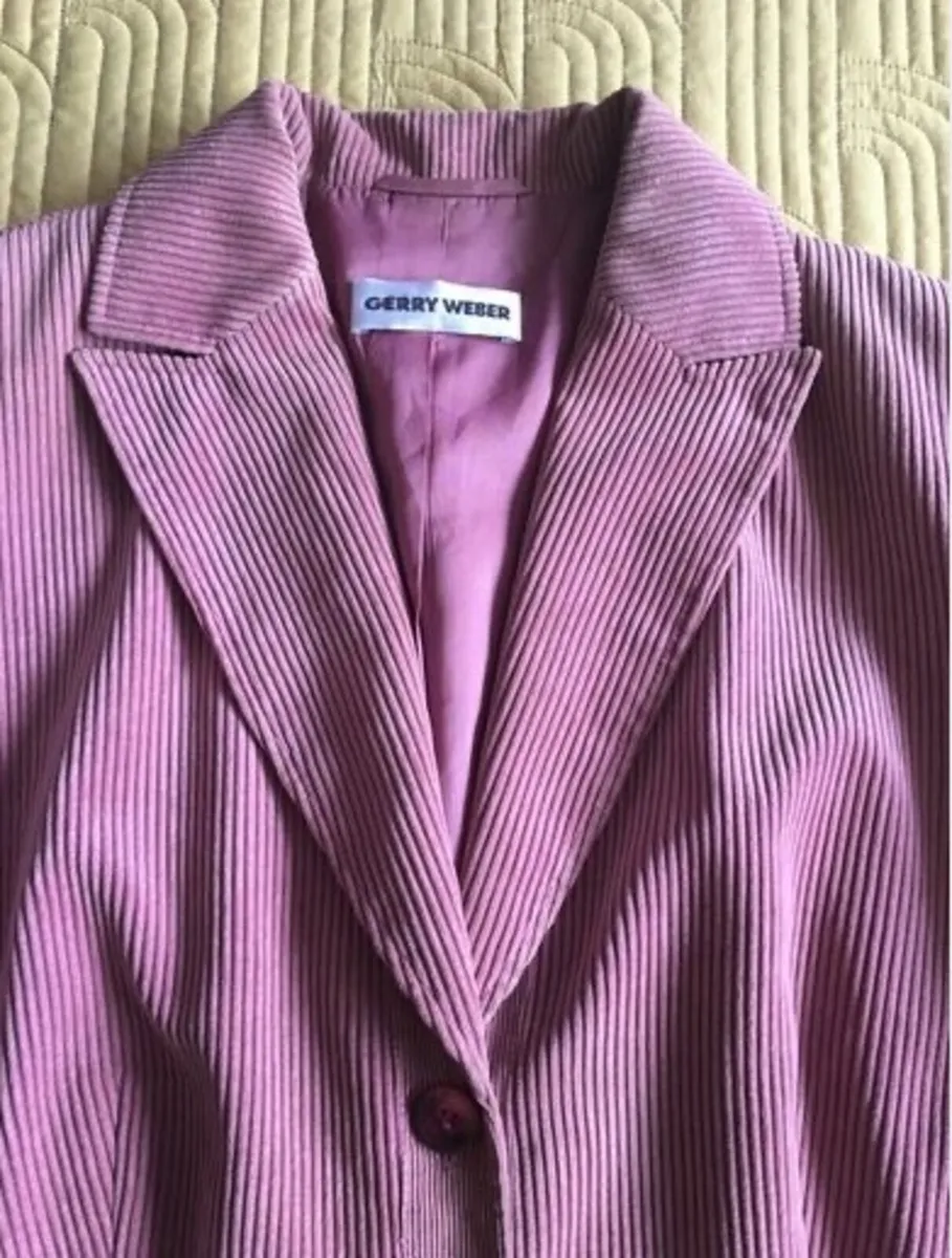 Gerry Weber Cord Blazer Jacket Size 16 - Image 1