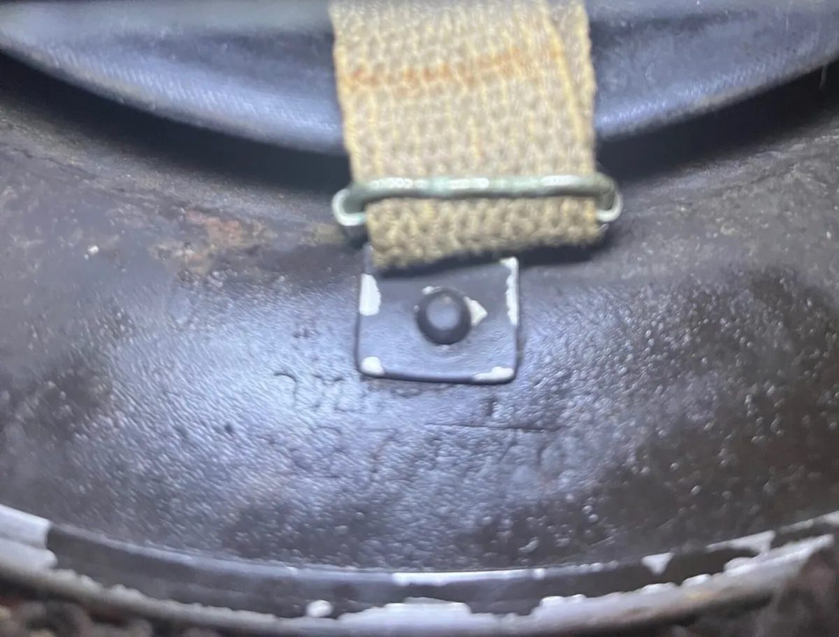 Untouched 1940 WW11 British MKII war helmet - Image 1