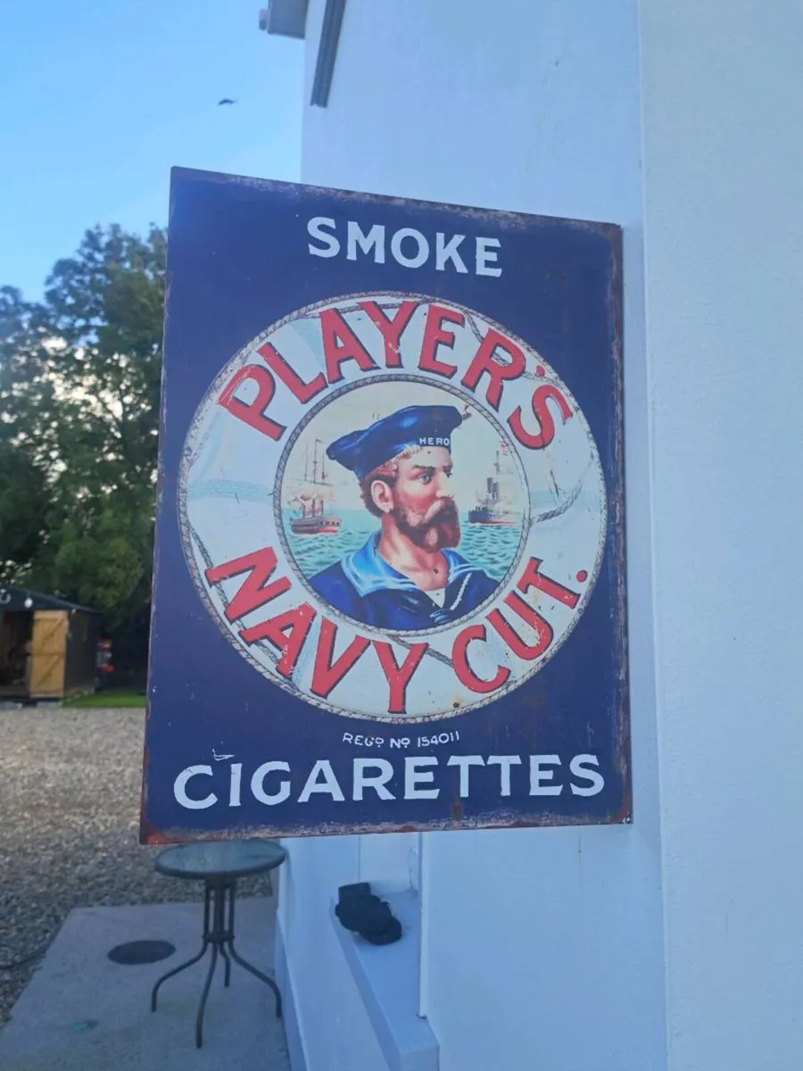 Large  players metal sign 2 sided - Image 2