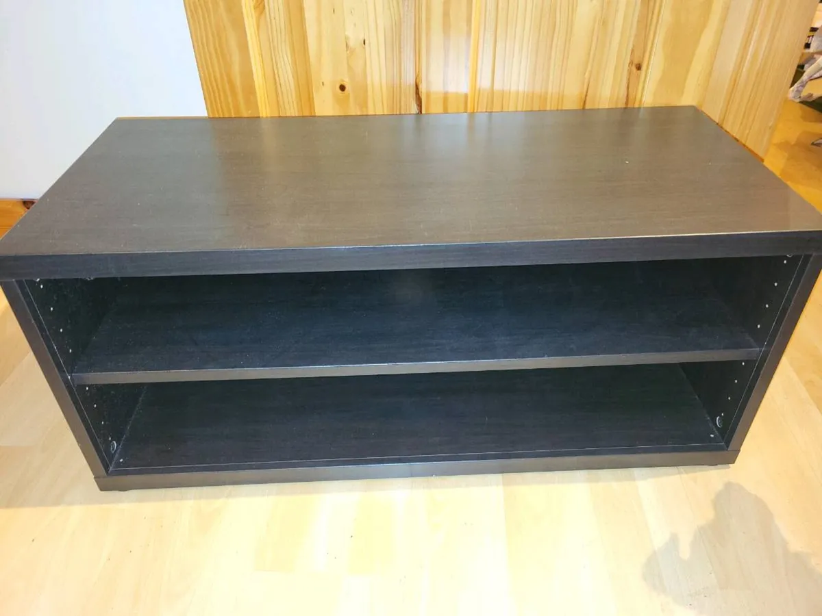 Black TV Stand and matching coffee table - Image 1