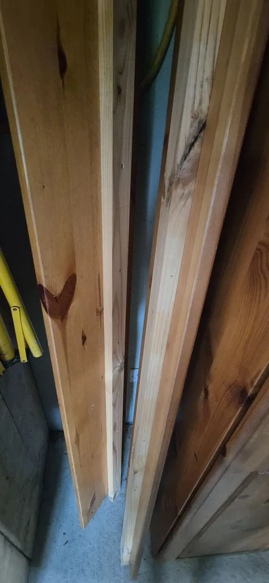 Pine bed and wardrobe - Image 3