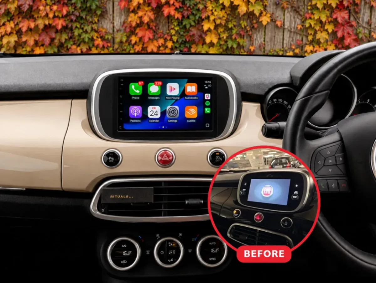 Fiat 500X 2014–2018 Apple CarPlay & Android Auto
