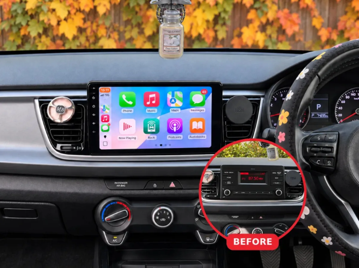 Premium CarPlay Kia Rio 2017–2020 Android Auto