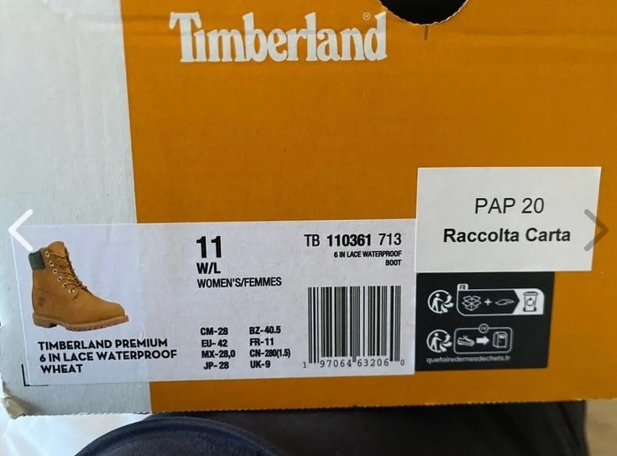 Timberland Wheat Boot Size 9UK BRAND NEW - Image 2